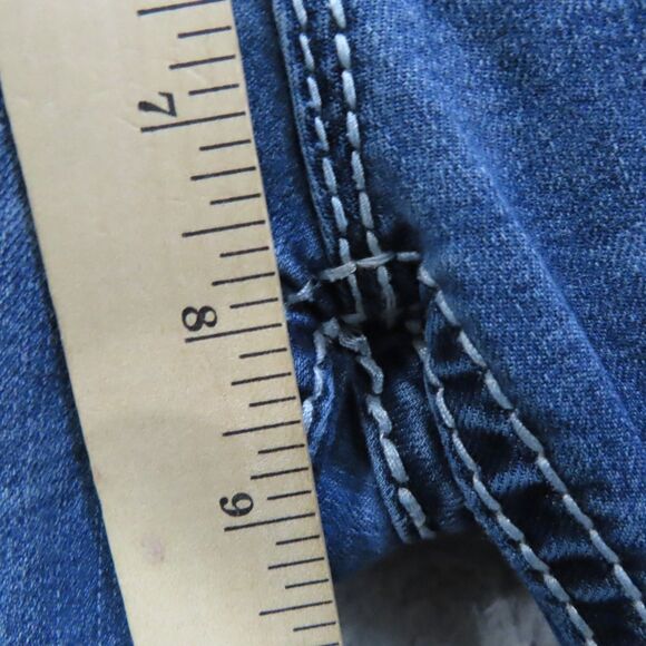 Rock Revival Barby Jeans 28 Blue Embellished Flap Pockets Ankle Skinny Denim - Picture 10 of 16